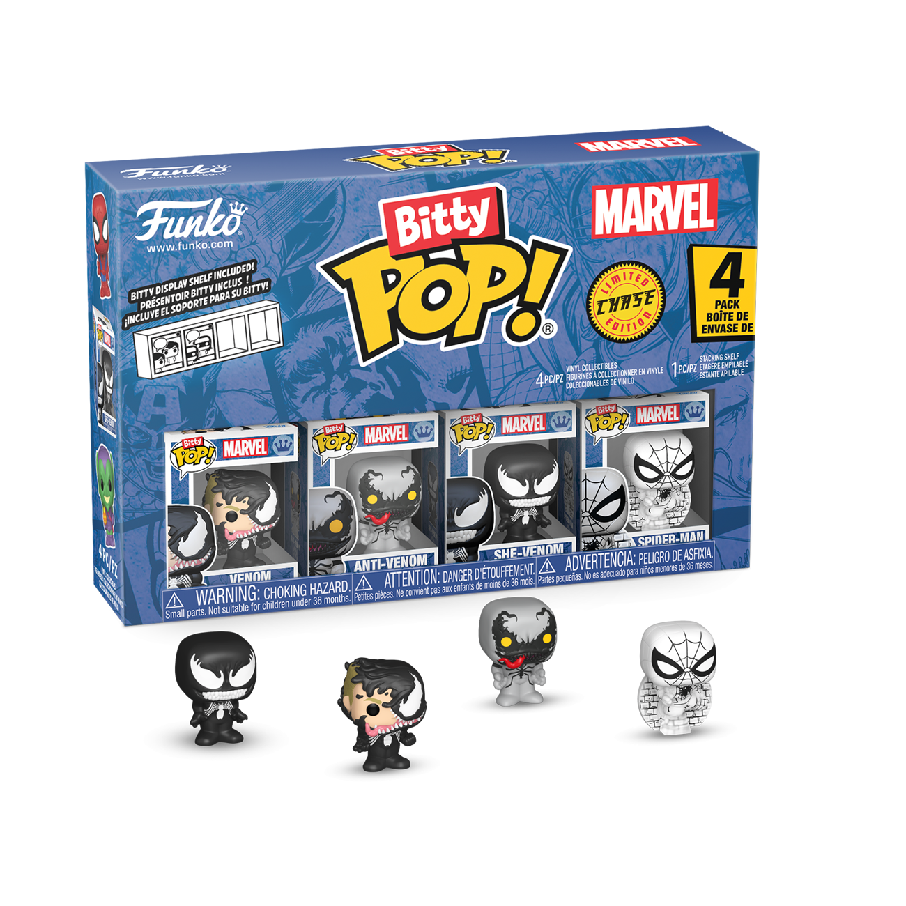 Bitty Pop! Spider-Man 4-Pack Series 3