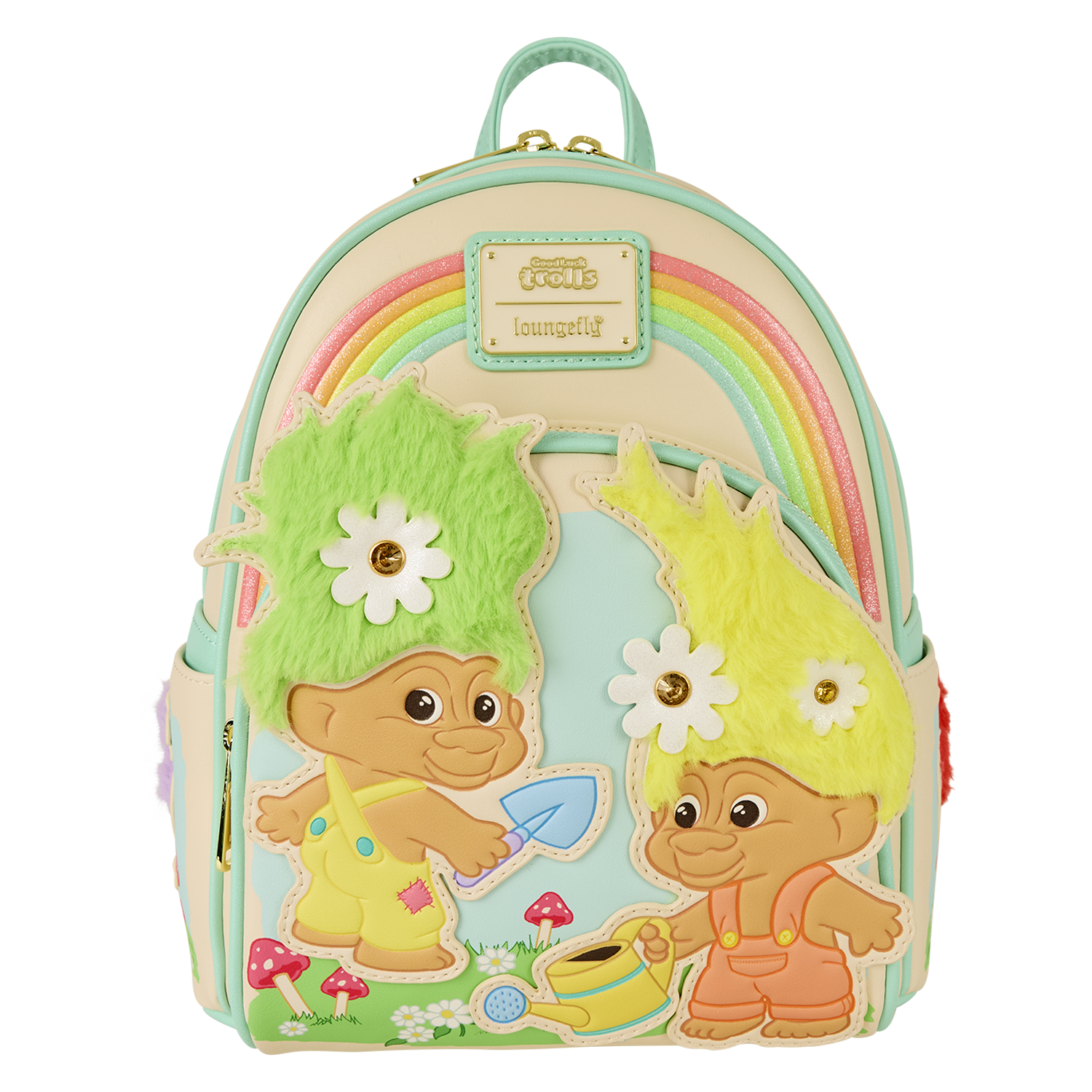 Classic Good Luck Trolls Plush Glitter Mini Backpack