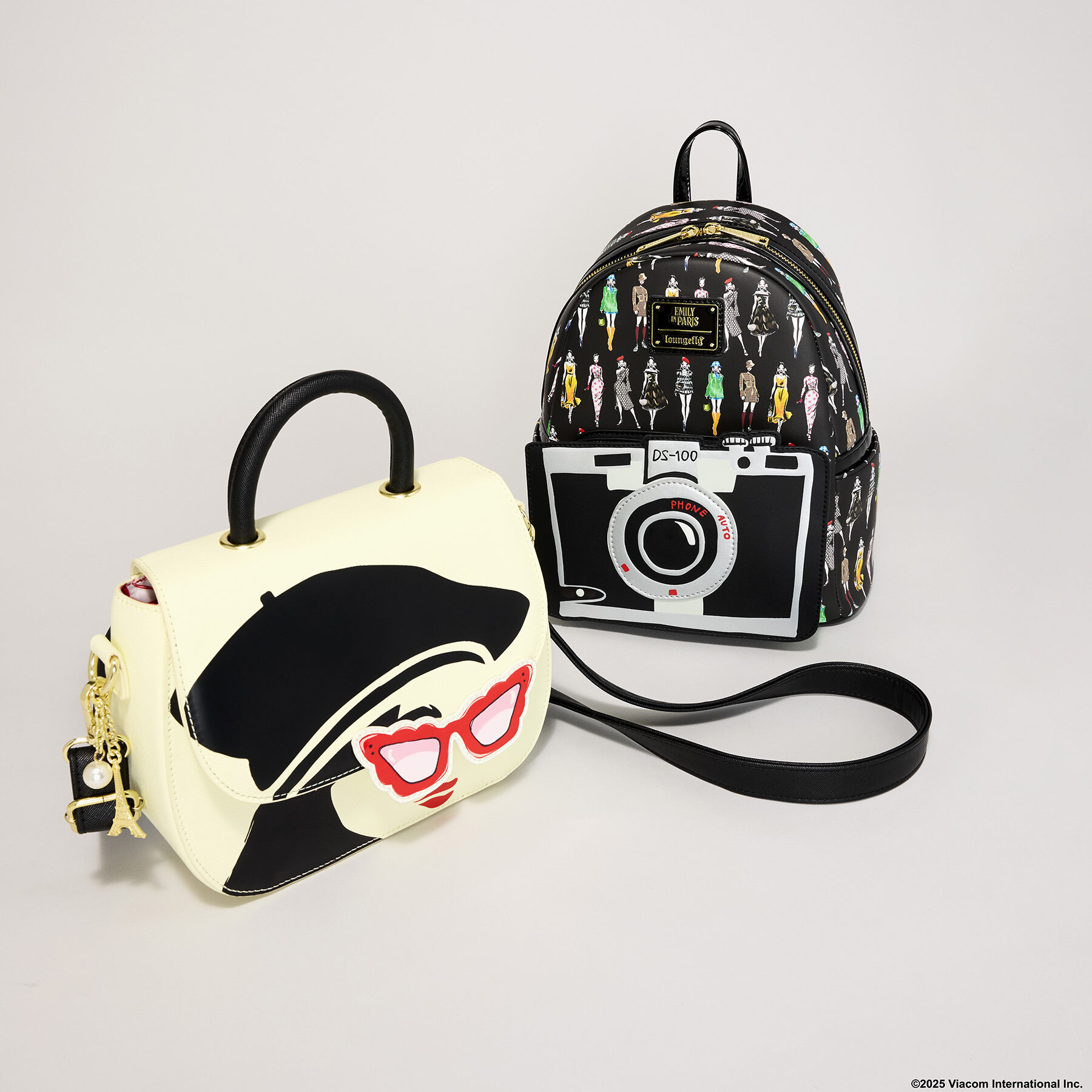 Emily in Paris Limited Edition Camera All-Over Print Mini Backpack - Image 3