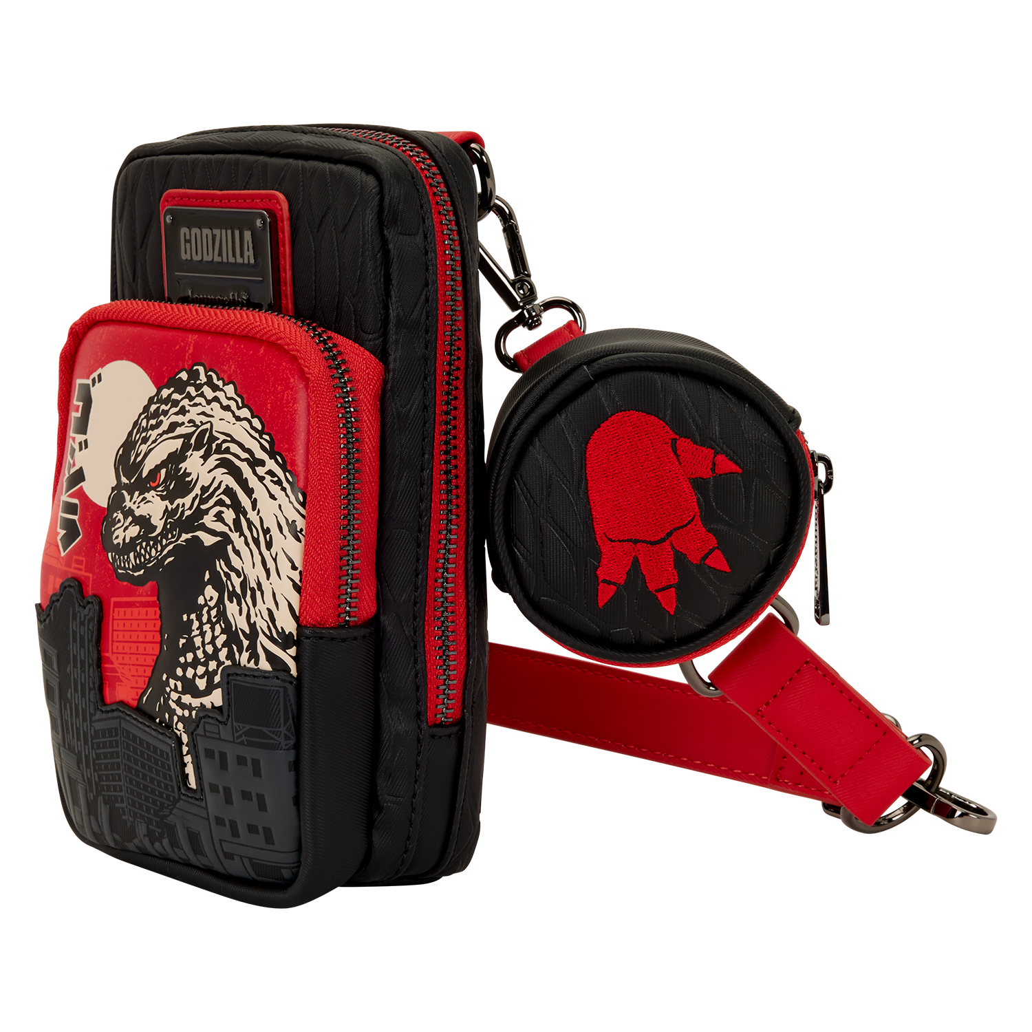 Godzilla Cellphone Crossbody Bag with Coin Bag - Image 4