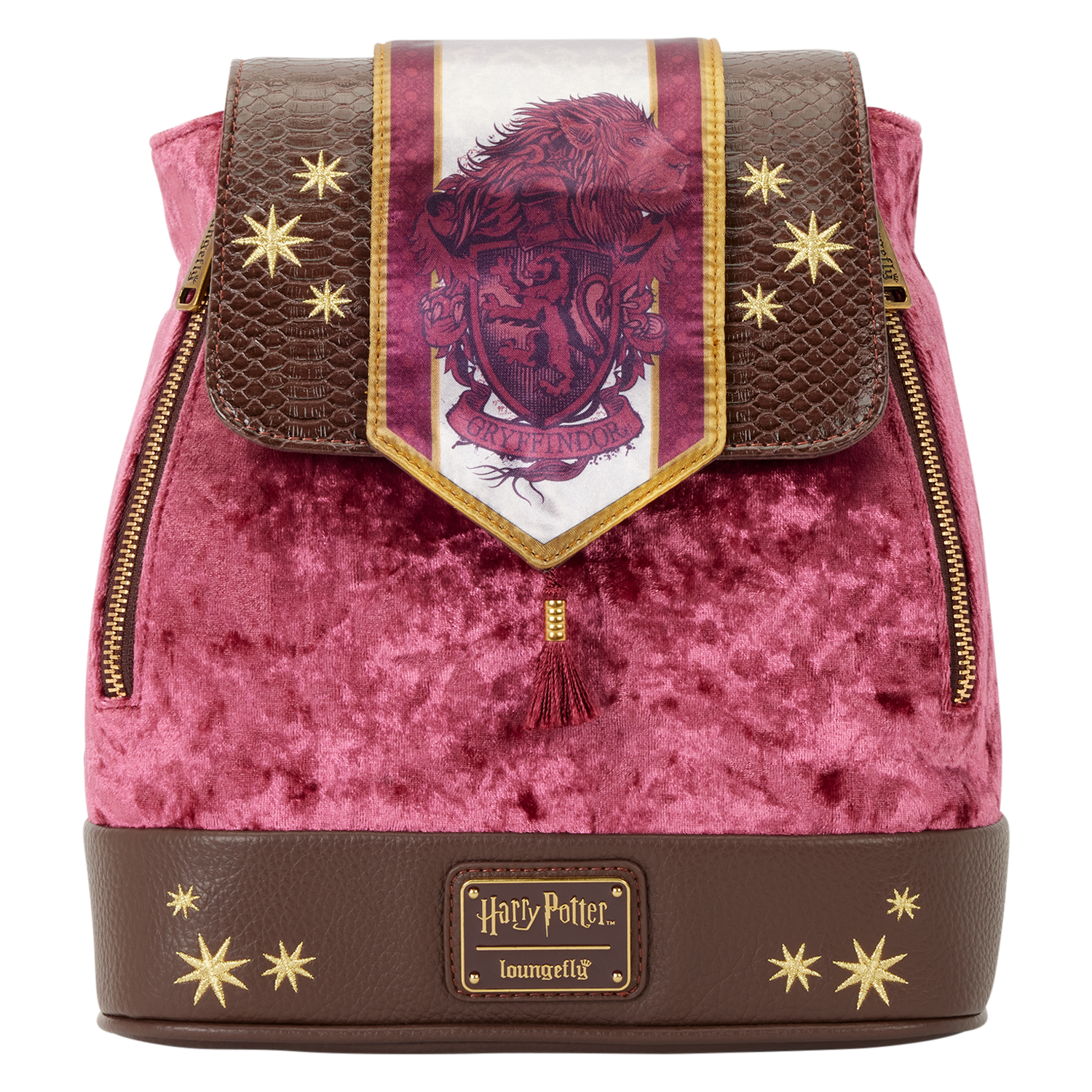 Exclusive Harry Potter Gryffindor Banner Velvet Mini Backpack