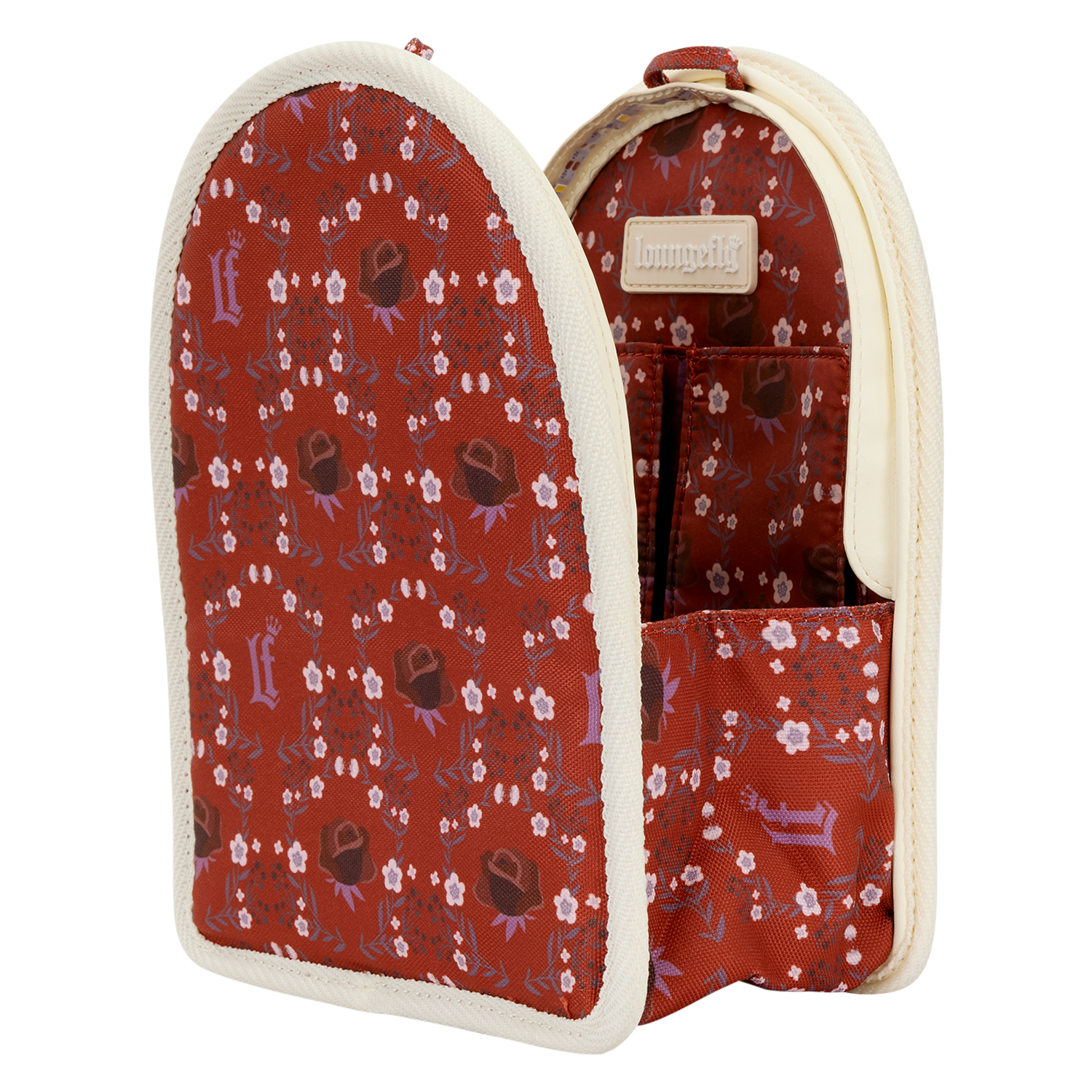Loungefly Cream & Red Floral Light-Up Mini Backpack Bag Organizer Insert - Image 2