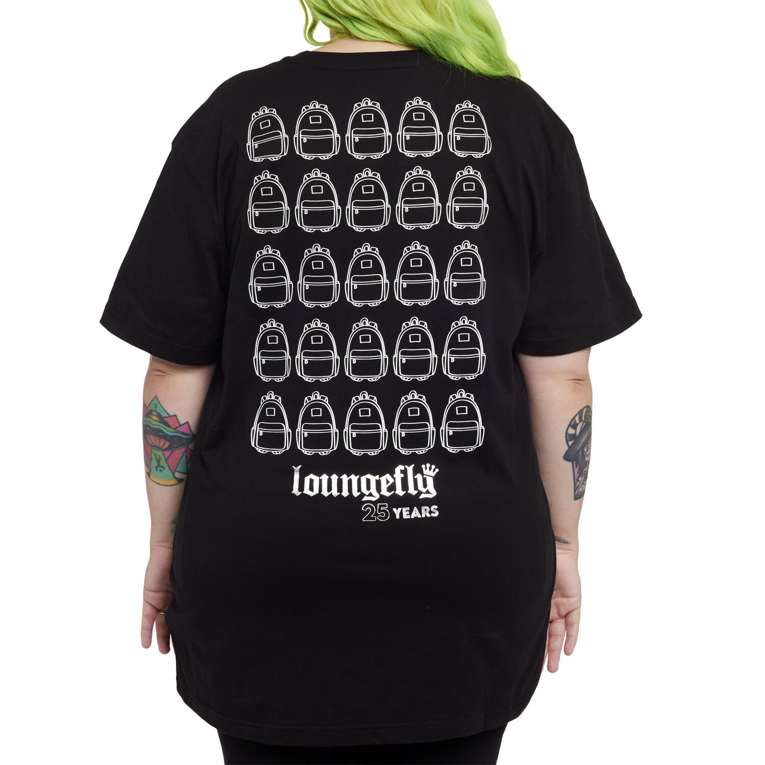 Loungefly 25th Anniversary Logo Black Unisex Tee - Image 8