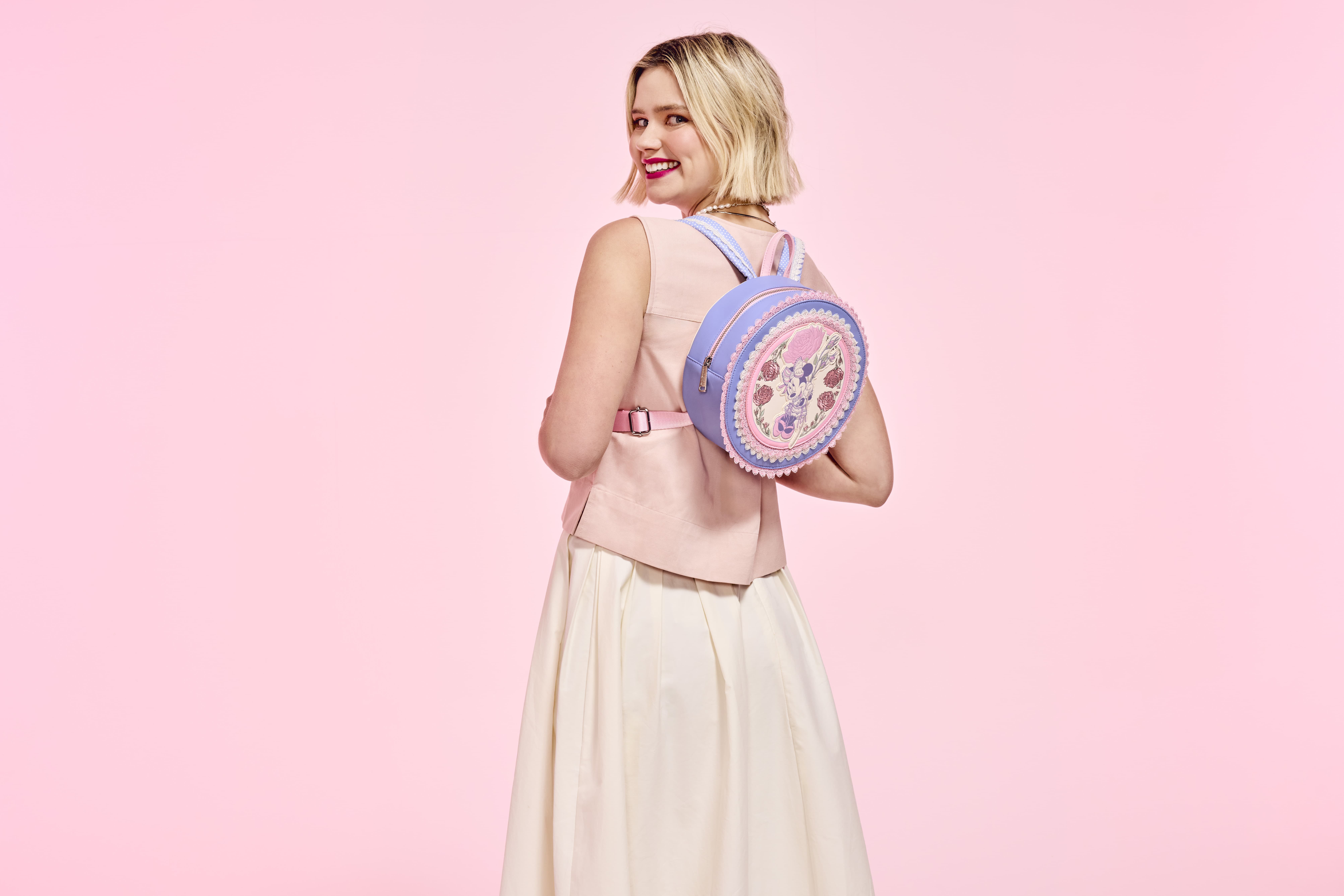 Minnie Mouse Floral and Lace Mini Backpack - Image 2