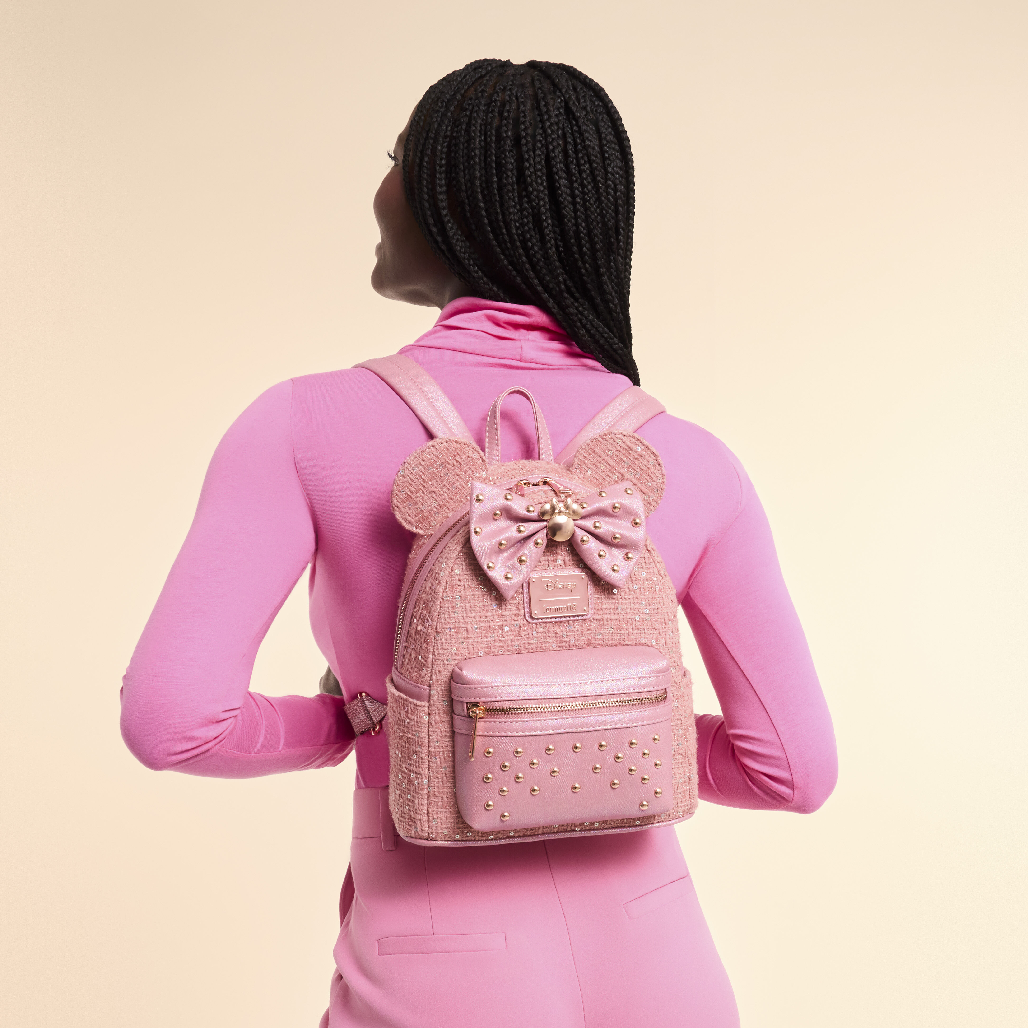 Minnie Mouse Exclusive Glitter Tweed Mini Backpack - Image 2