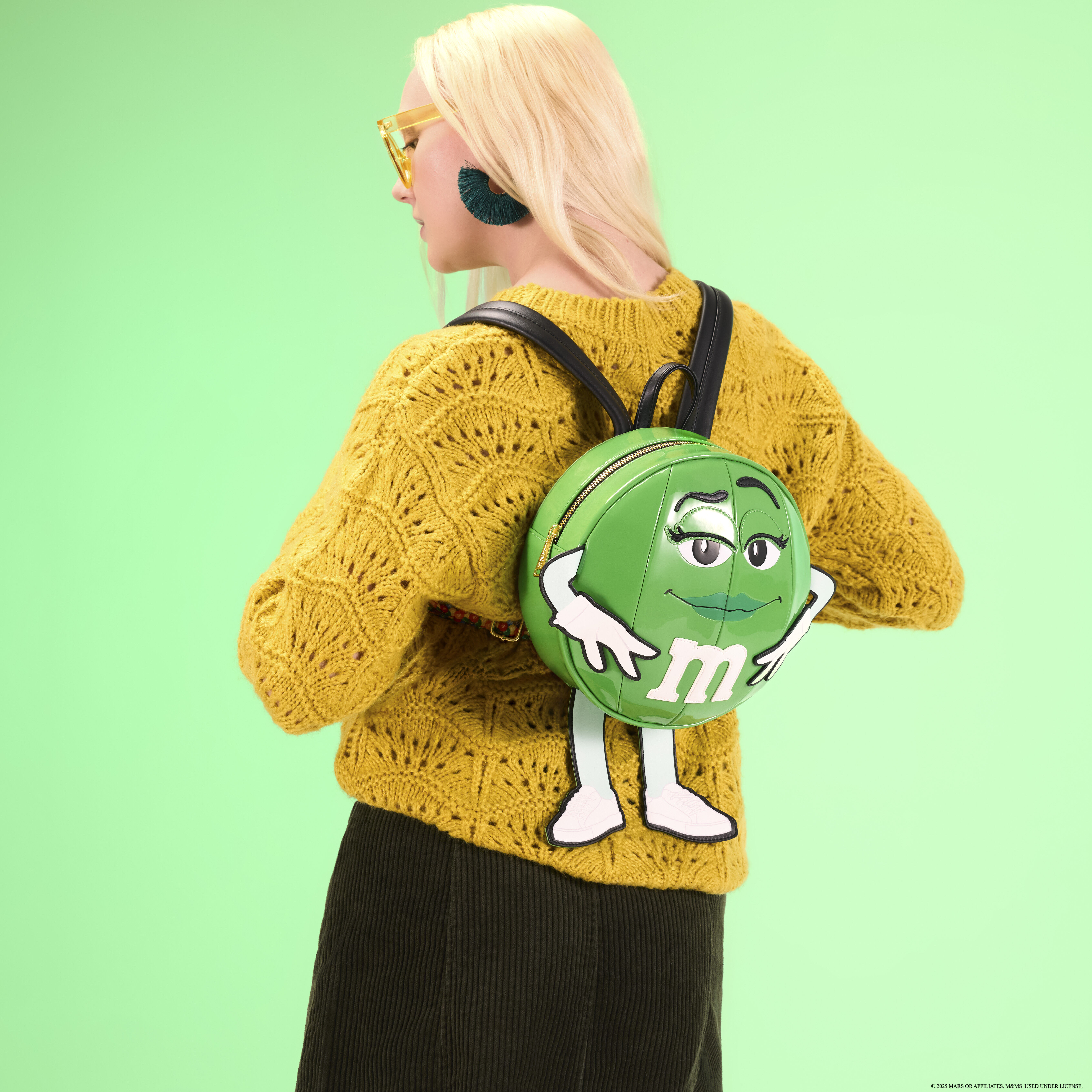 Loungefly x M&M'S Green Character Cosplay Chocolate Scented Mini Backpack - Image 2