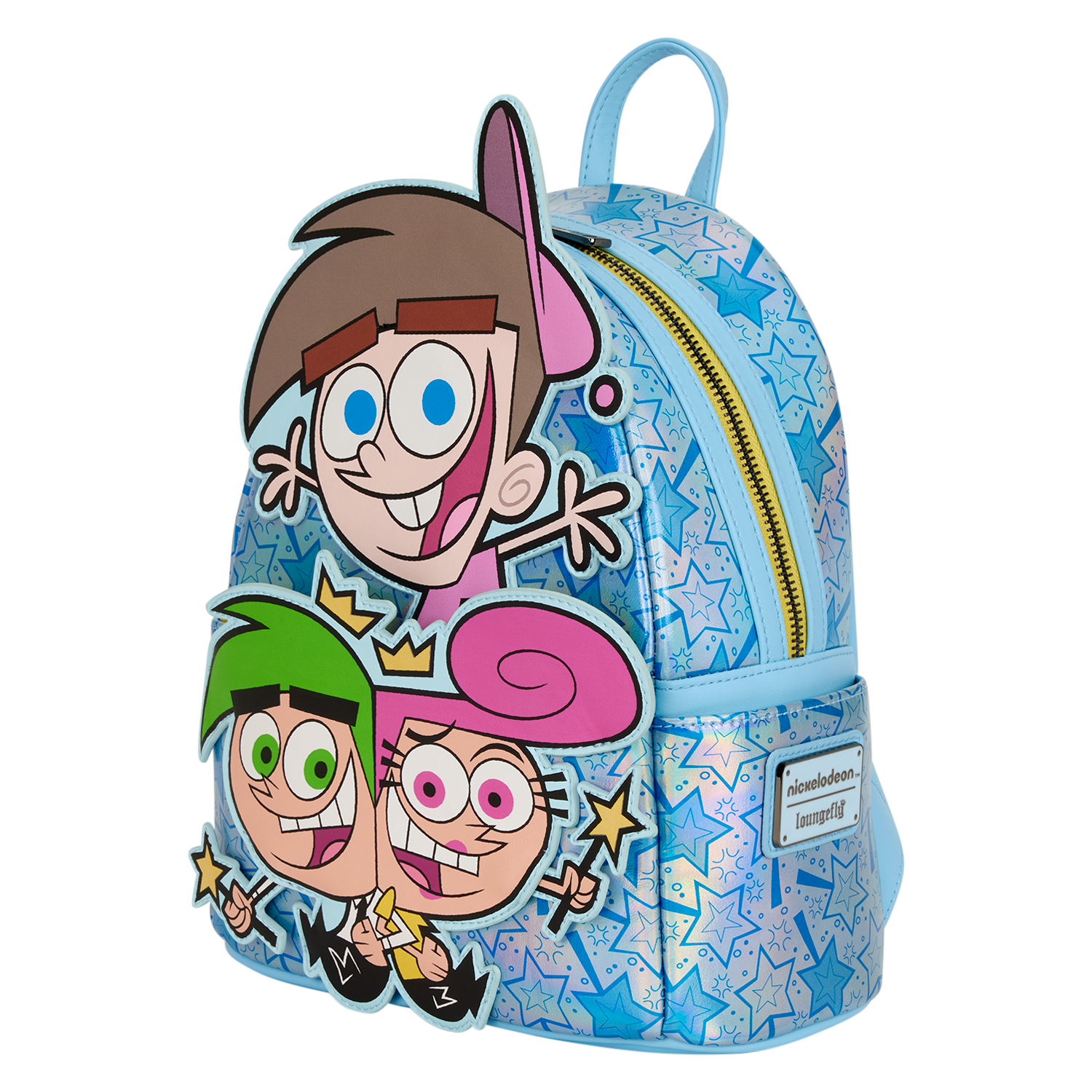 NYCC Limited Edition The Fairly OddParents Timmy, Cosmo, & Wanda Glow Mini Backpack - Image 4