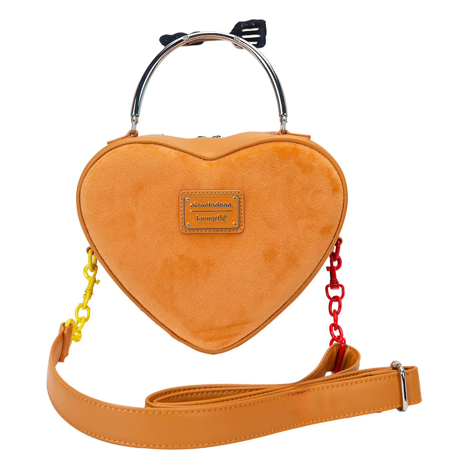 SpongeBob SquarePants Krabby Patty Plush Heart Figural Crossbody Bag - Image 7