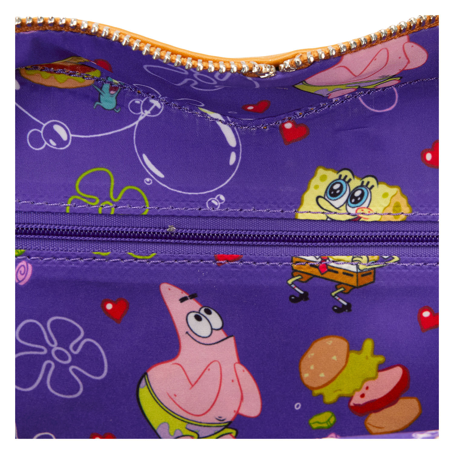 SpongeBob SquarePants Krabby Patty Plush Heart Figural Crossbody Bag - Image 8