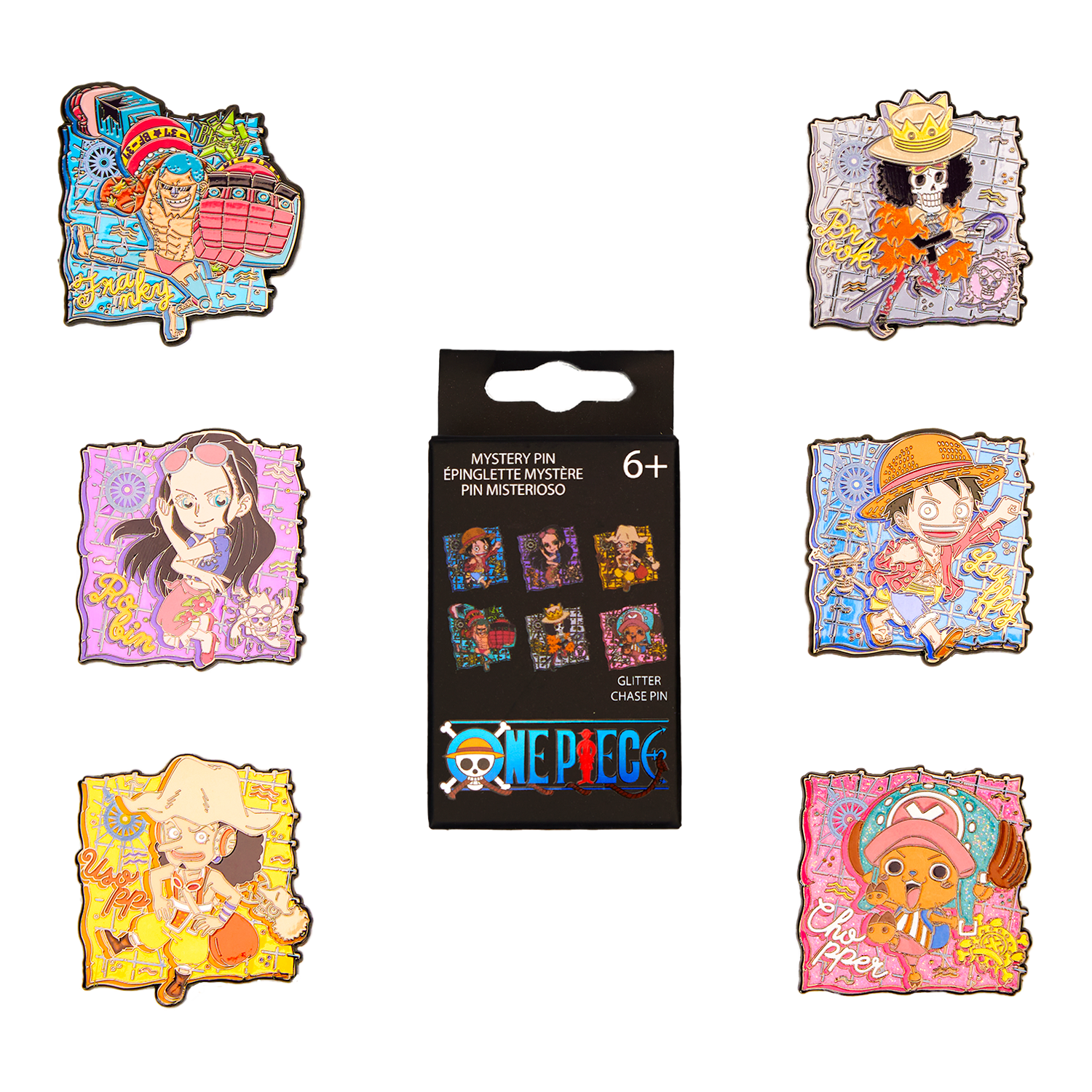 One Piece Map Mystery Box Pin