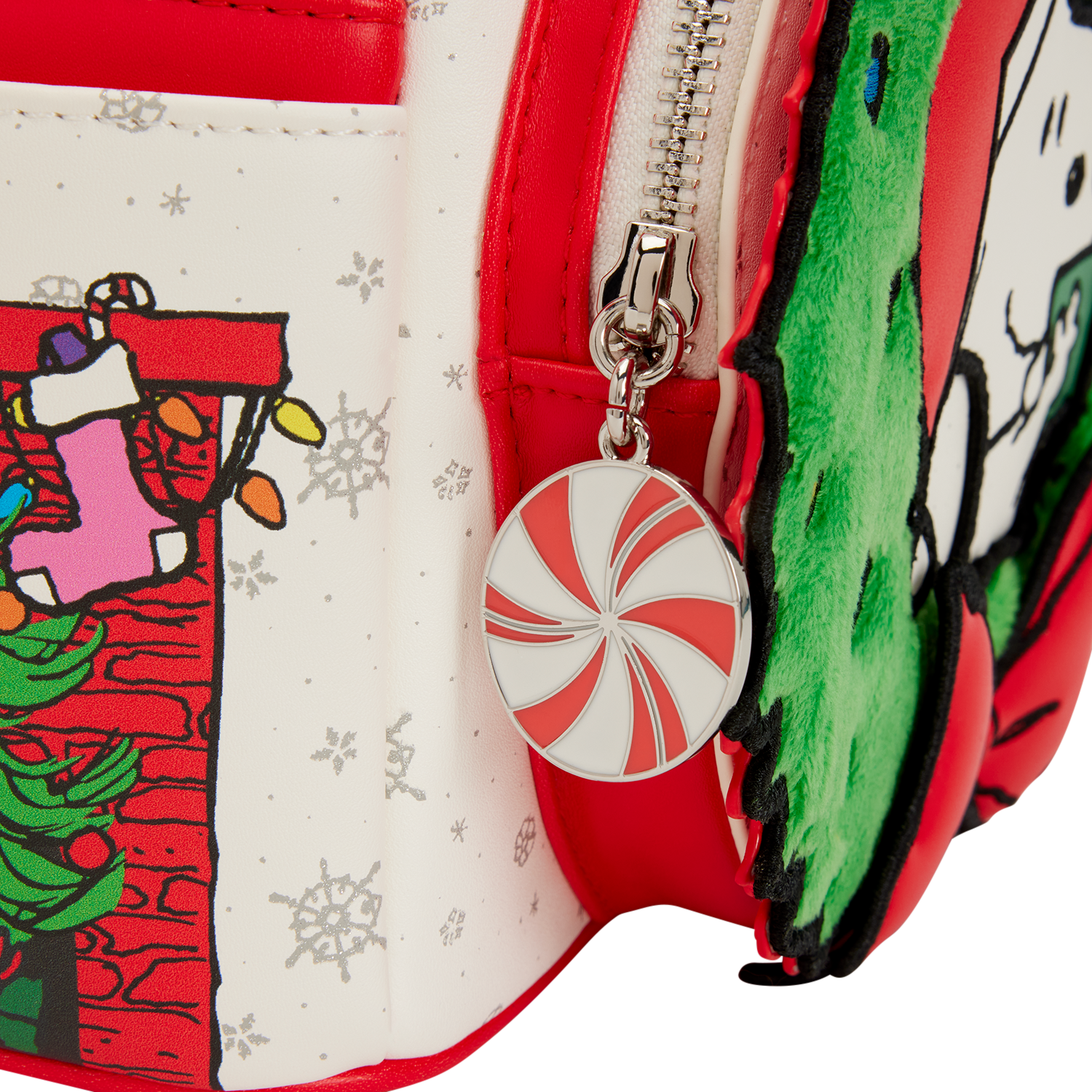 Peanuts Snoopy & Woodstock Holiday Plush Wreath Mini Backpack - Image 7