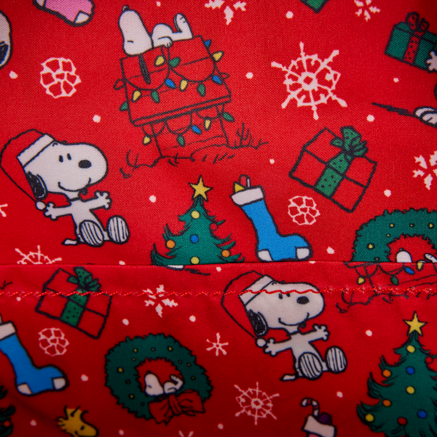 Peanuts Snoopy & Woodstock Holiday Plush Wreath Mini Backpack - Image 8