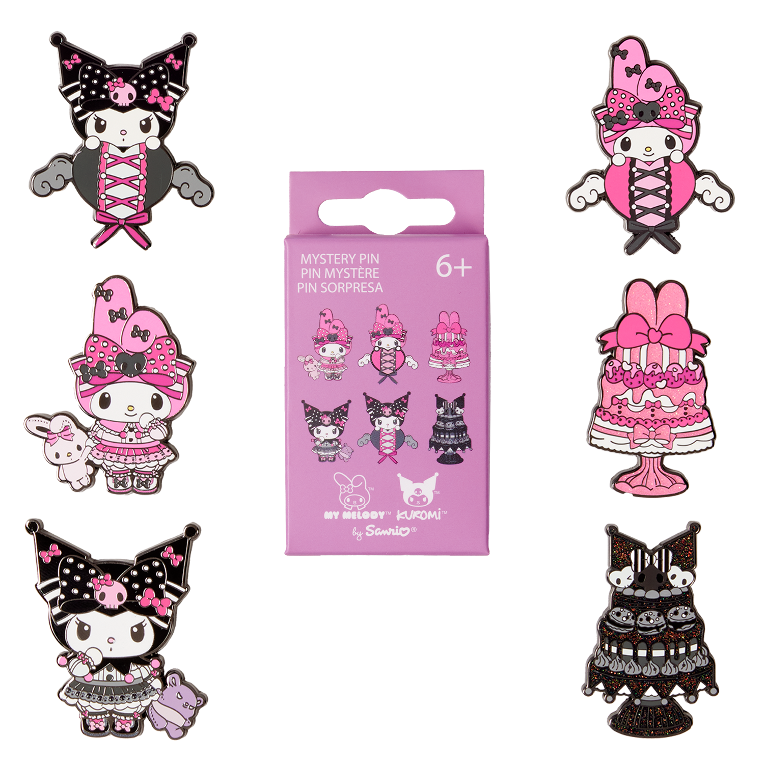 Sanrio My Melody & Kuromi Mystery Box Pin