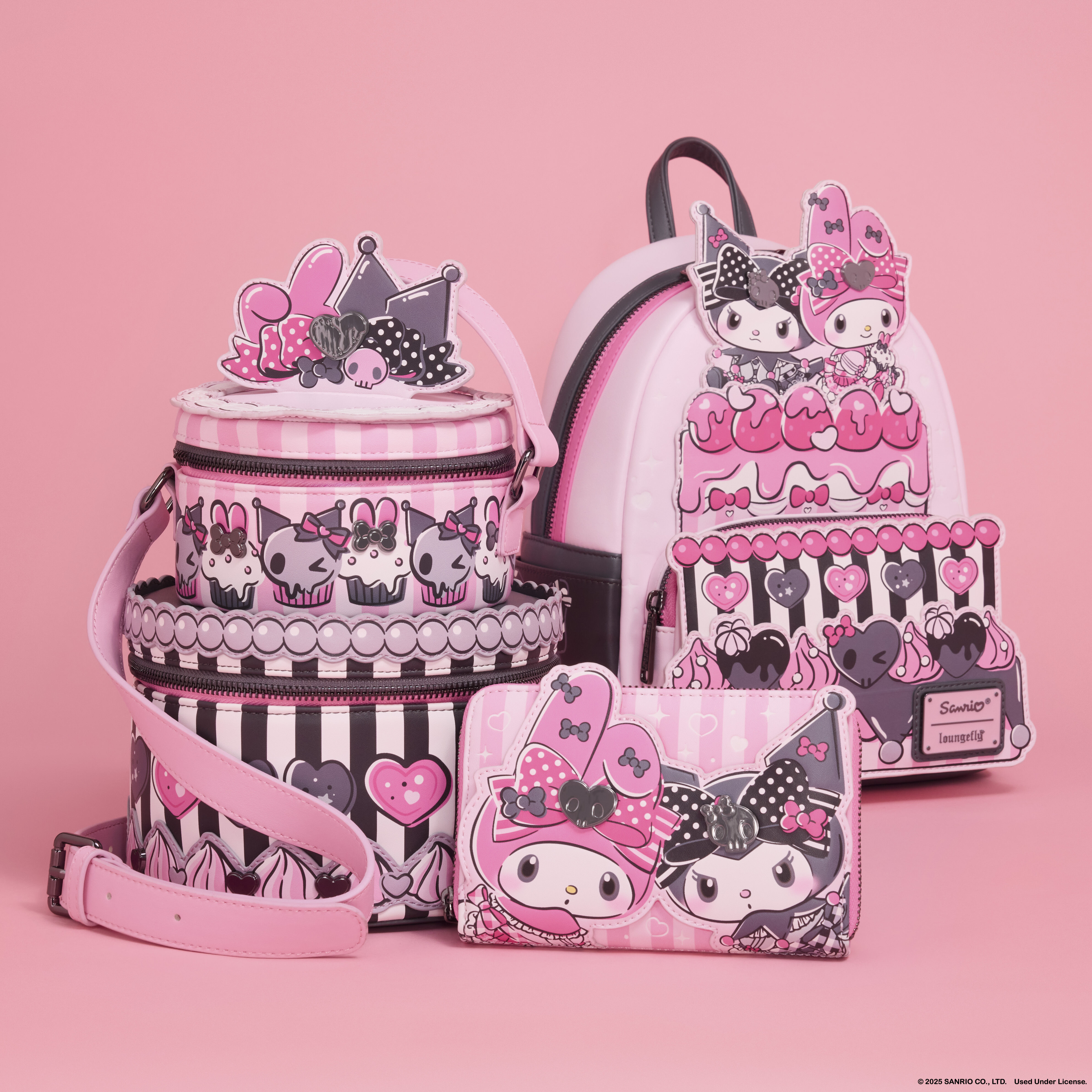 Sanrio My Melody & Kuromi Figural Cake Crossbody Bag - Image 4