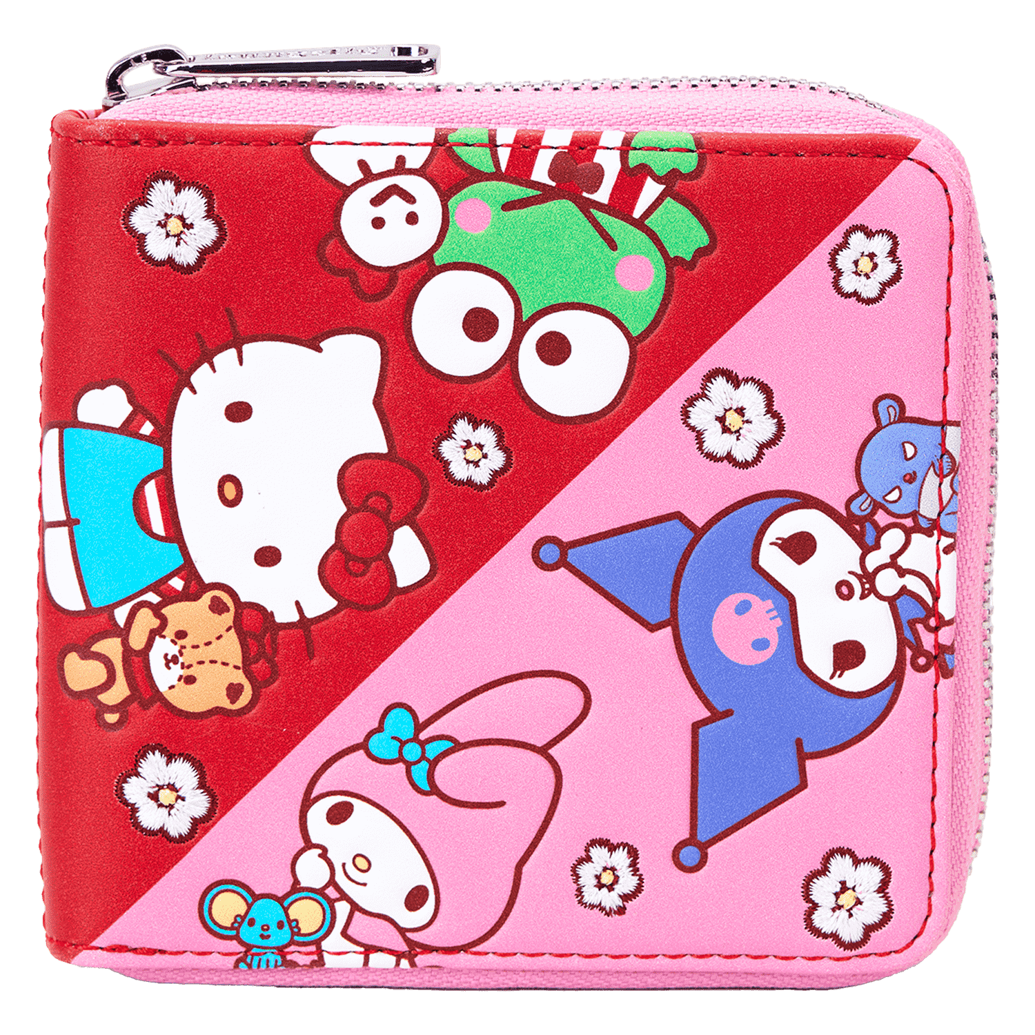 Sanrio Hello Kitty & Friends Color Block Zip Around Wallet