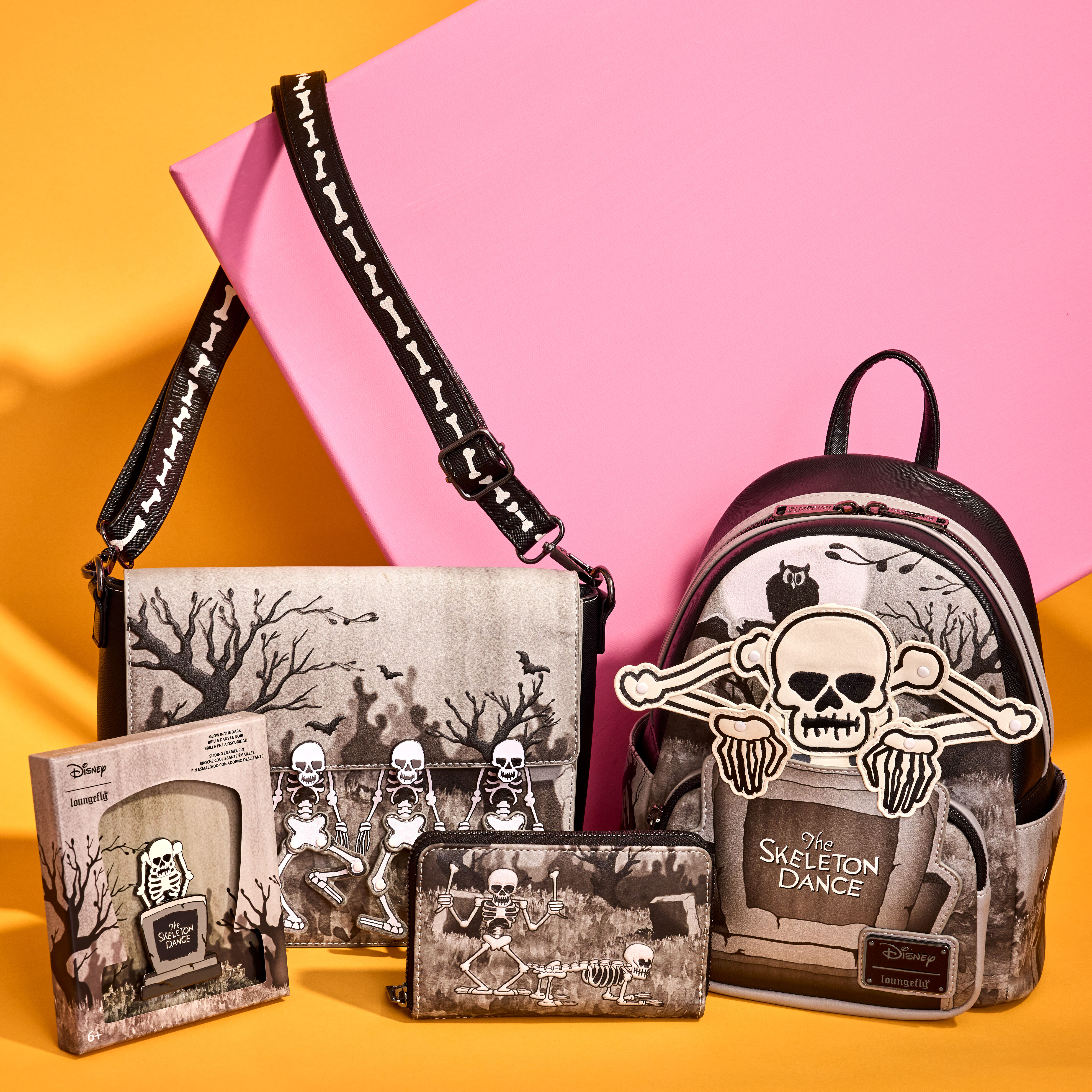 The Skeleton Dance 95th Anniversary Glow Mini Backpack - Image 3