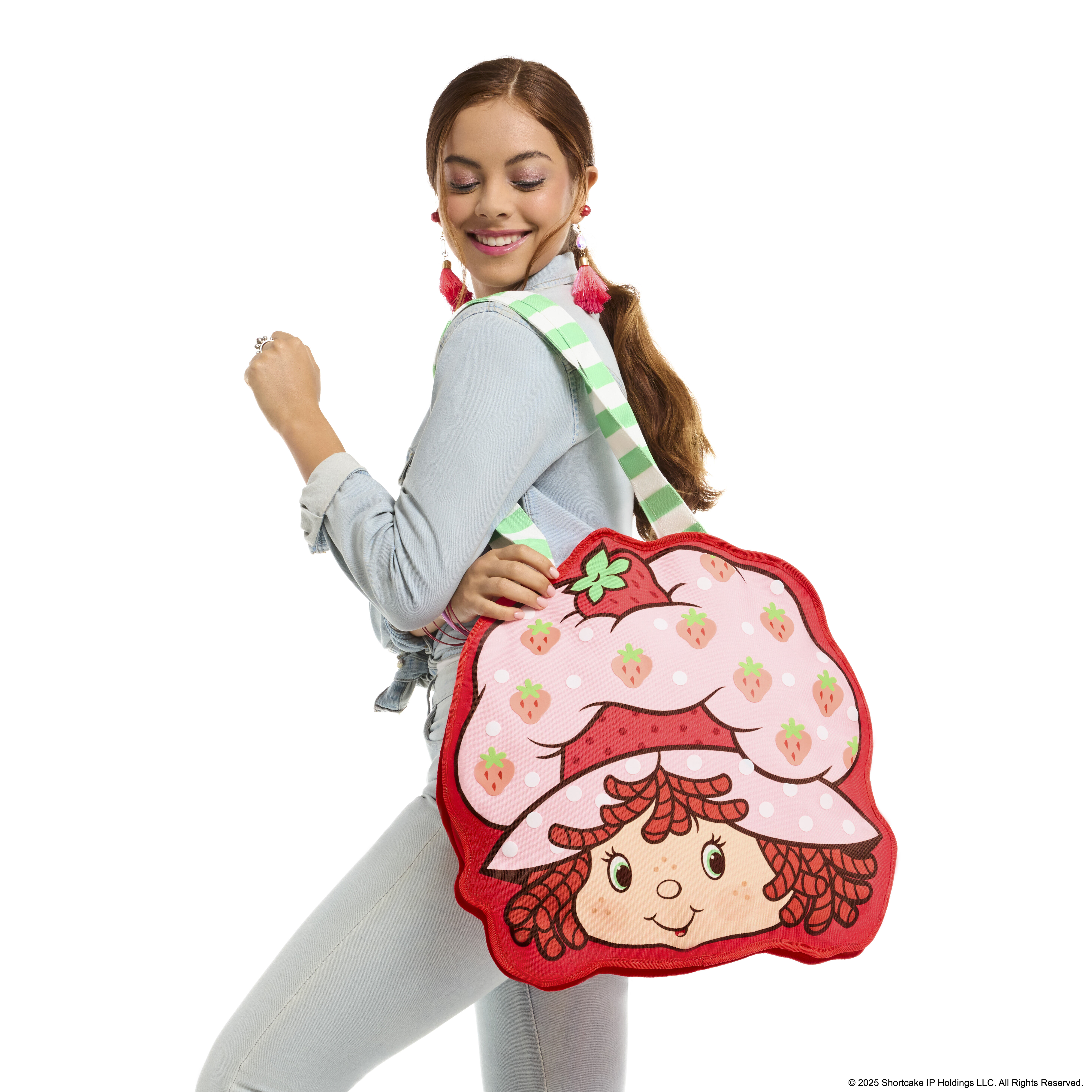 Strawberry Shortcake Cosplay Oversized Canvas Tote Bag - Image 2