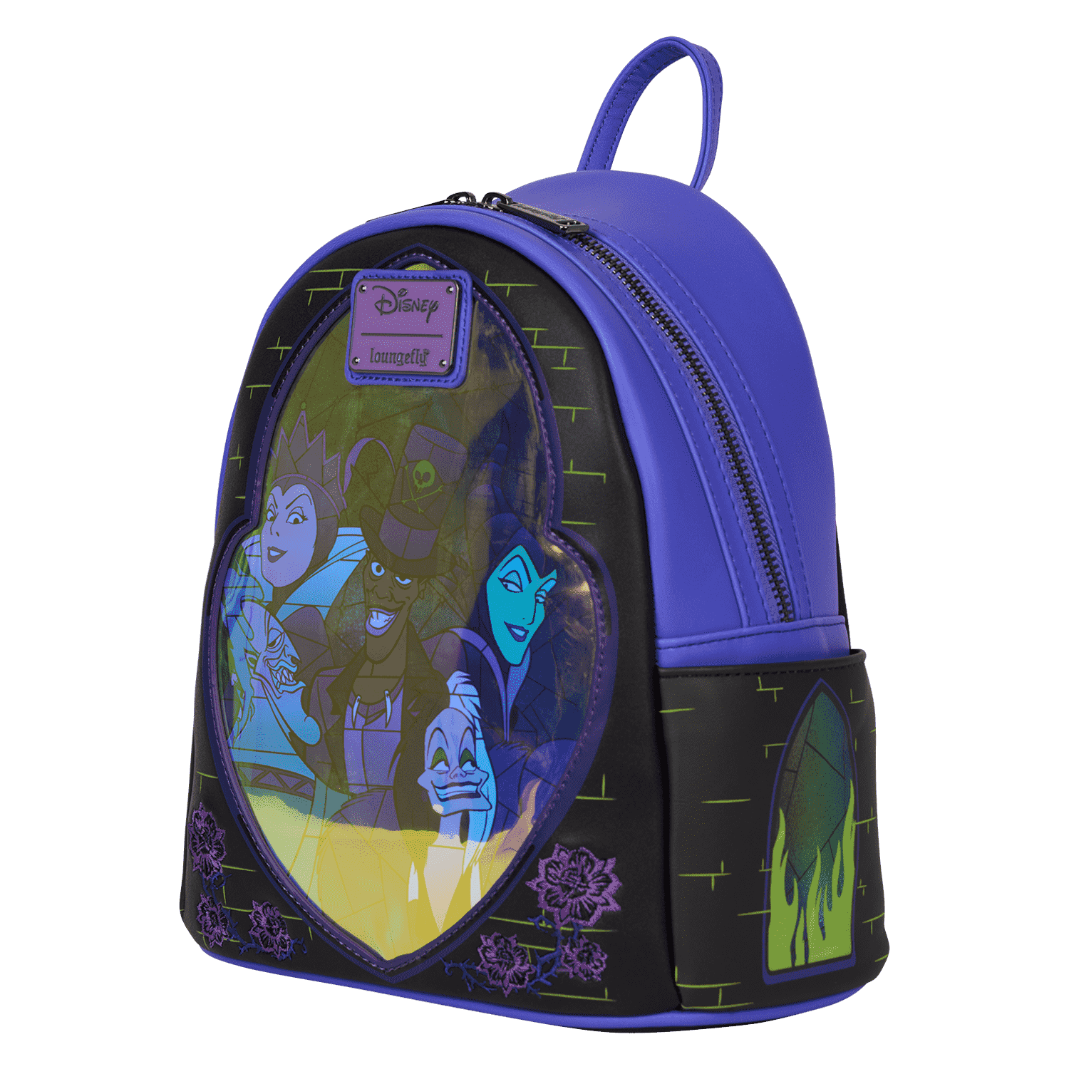 Disney Villains Exclusive Stained Glass Glow Mini Backpack - Image 3
