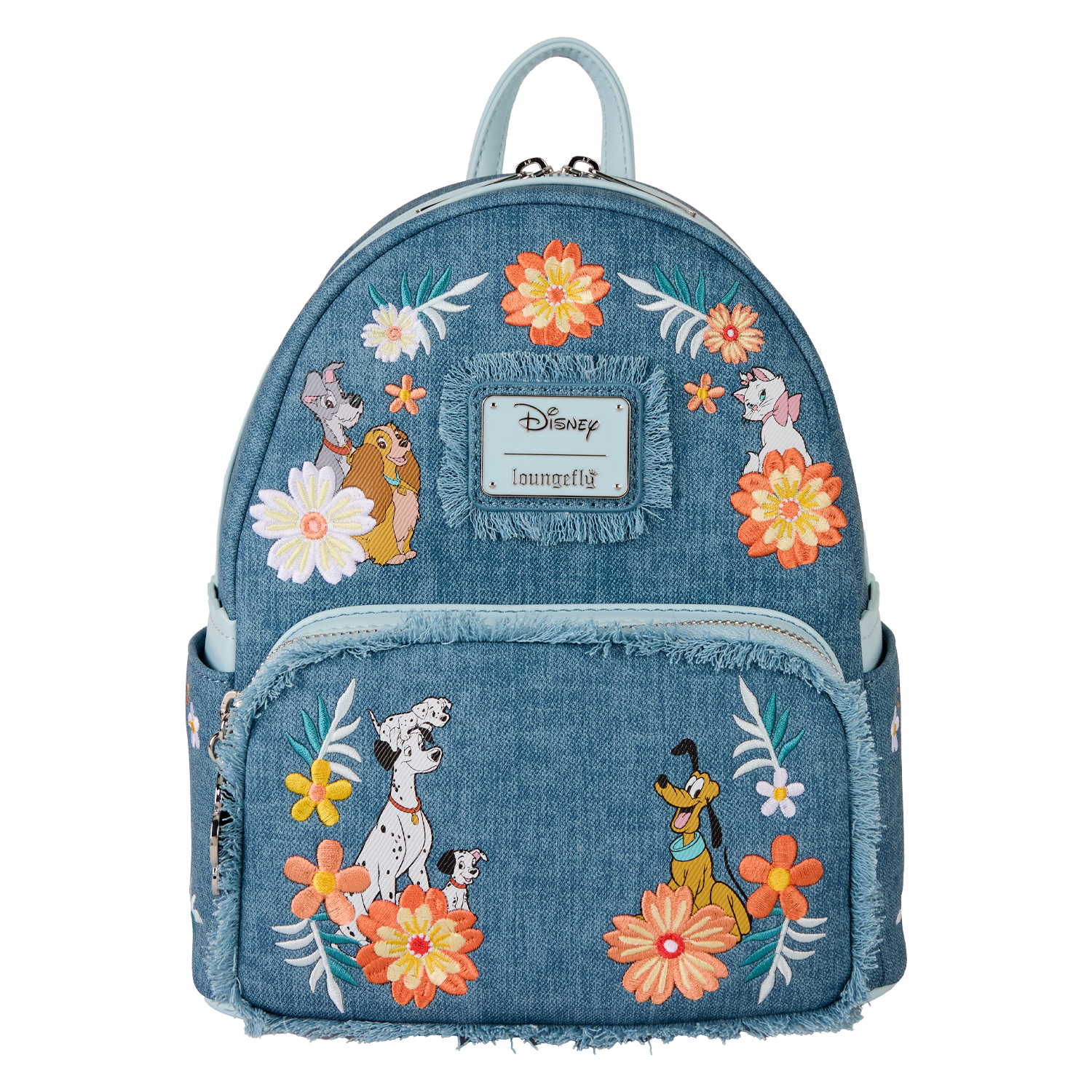 Disney Dogs & Cats Floral Fringe Mini Backpack