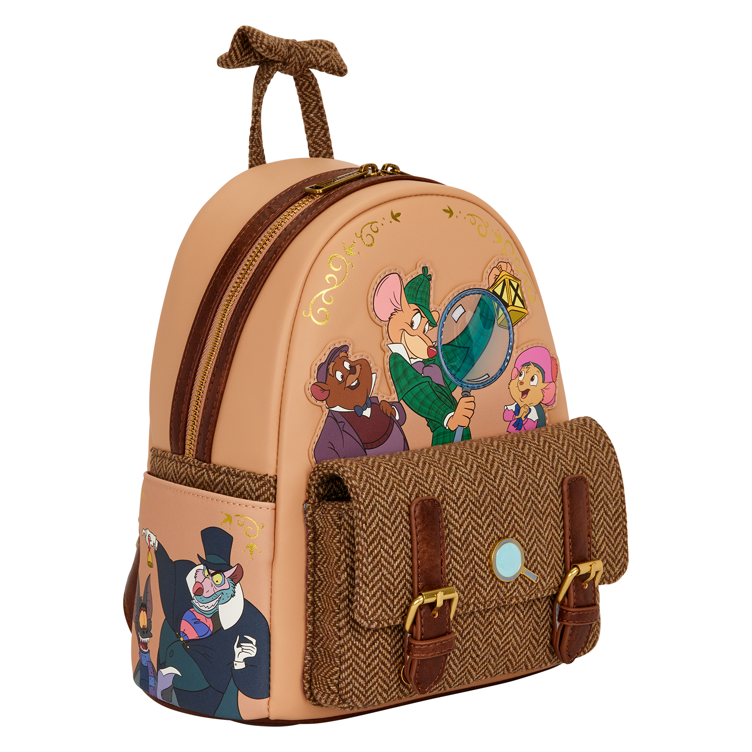The Great Mouse Detective Exclusive Flap Pocket Mini Backpack - Image 4