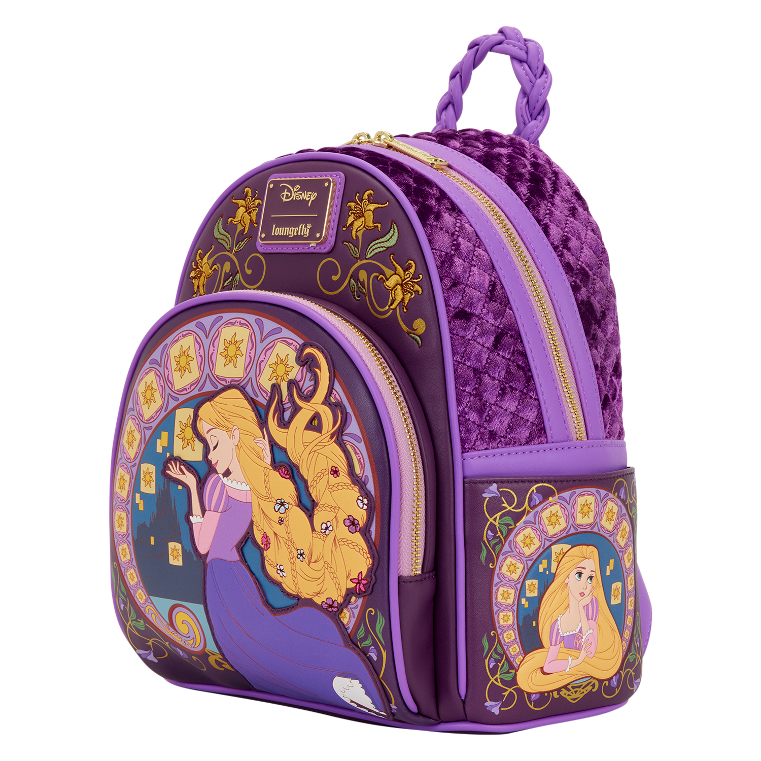 Tangled Rapunzel Exclusive Lanterns Quilted Mini Backpack - Image 4