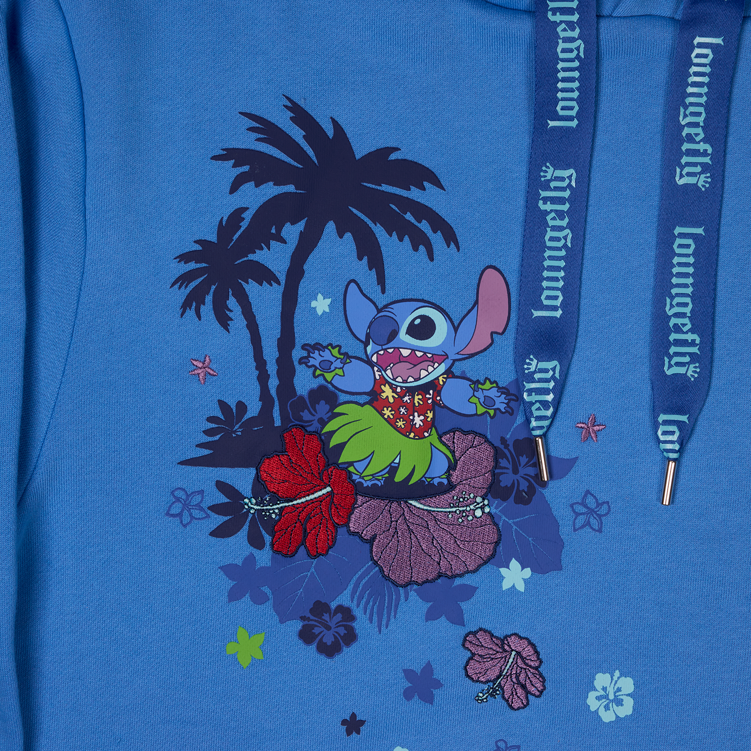 SDCC Limited Edition Stitch Floral Unisex Hoodie - Image 6