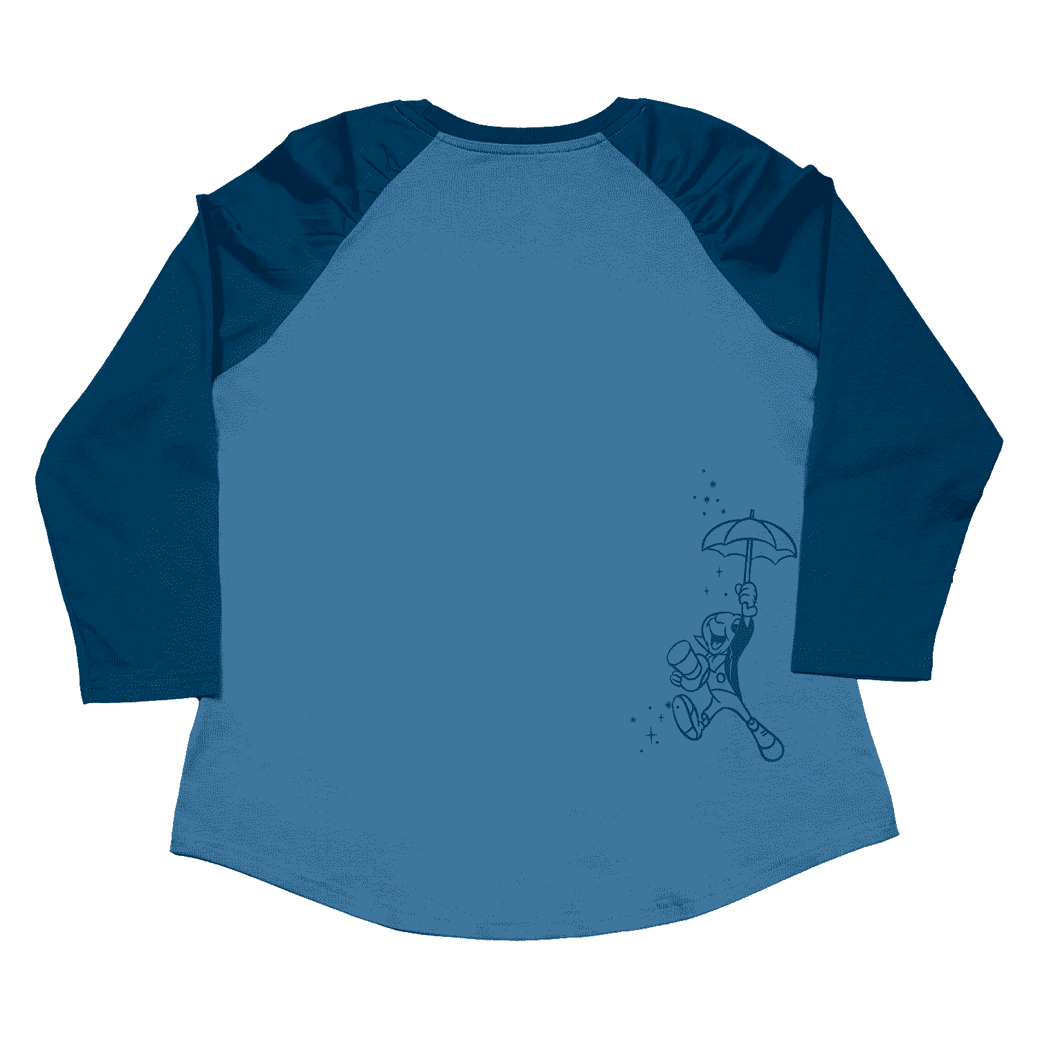 Pinocchio Blue Fairy Unisex Raglan Tee - Image 3